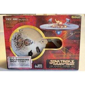 Star Trek II The Wrath of Khan ENTERPRISE NCC-1701 16in Starship WORKS. NICE!